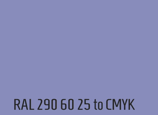 RAL 290 60 25 to CMYK