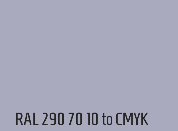 RAL 290 70 10 to CMYK