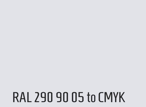 RAL 290 90 05 to CMYK