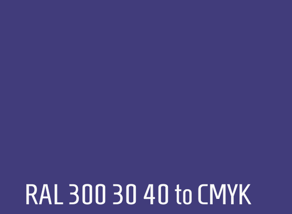 RAL 300 30 40 to CMYK