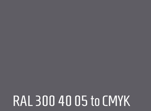 RAL 300 40 05 to CMYK