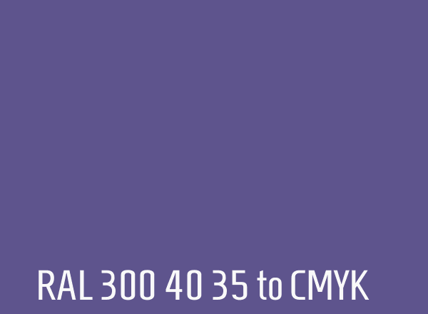 RAL 300 40 35 to CMYK