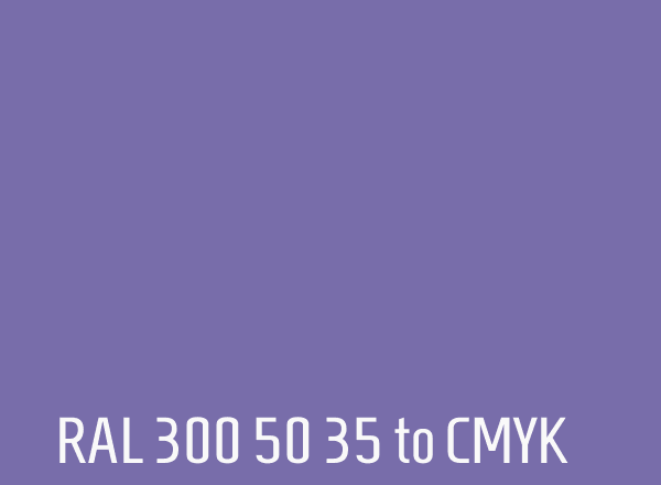 RAL 300 50 35 to CMYK