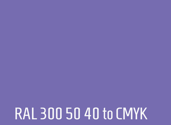 RAL 300 50 40 to CMYK