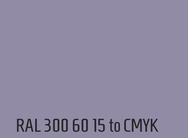 RAL 300 60 15 to CMYK