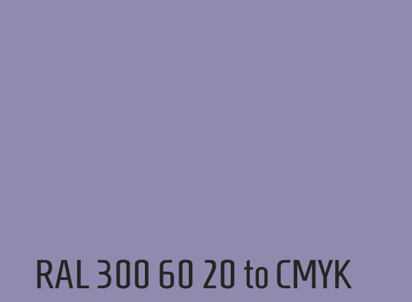RAL 300 60 20 to CMYK