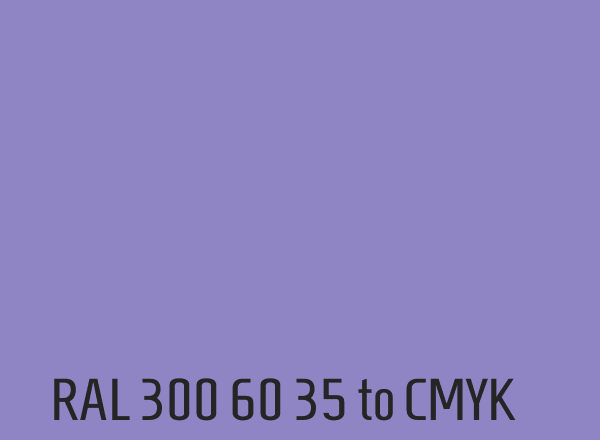 RAL 300 60 35 to CMYK