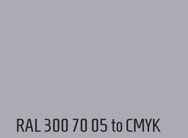 RAL 300 70 05 to CMYK