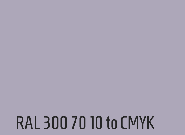 RAL 300 70 10 to CMYK