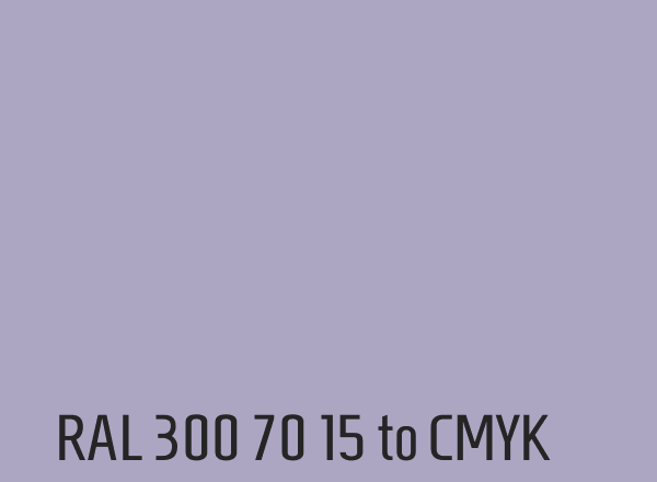 RAL 300 70 15 to CMYK