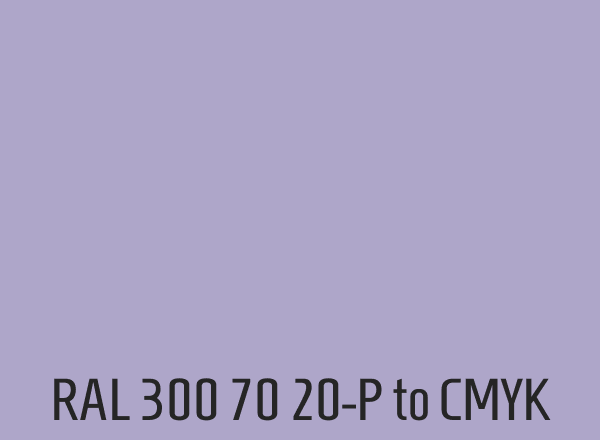 RAL 300 70 20-P to CMYK