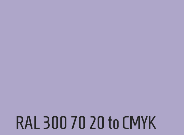RAL 300 70 20 to CMYK