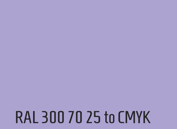 RAL 300 70 25 to CMYK