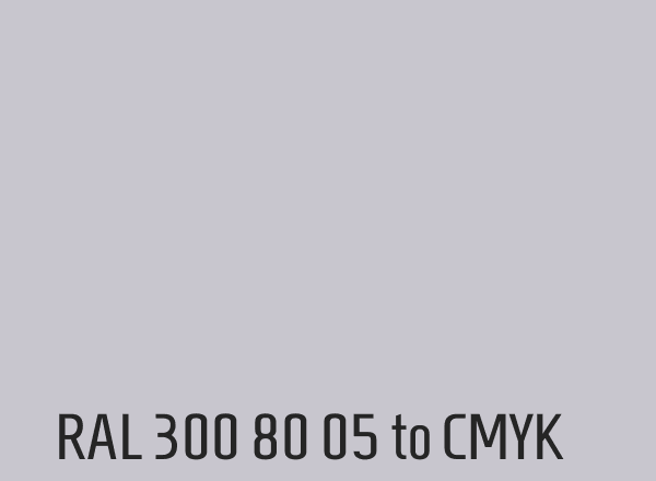 RAL 300 80 05 to CMYK