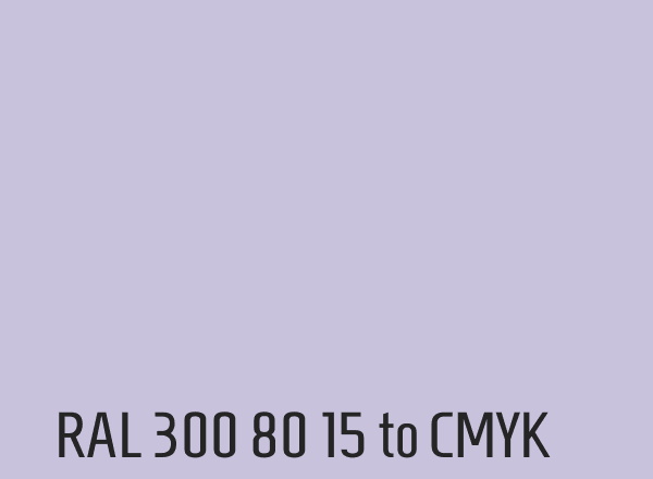 RAL 300 80 15 to CMYK