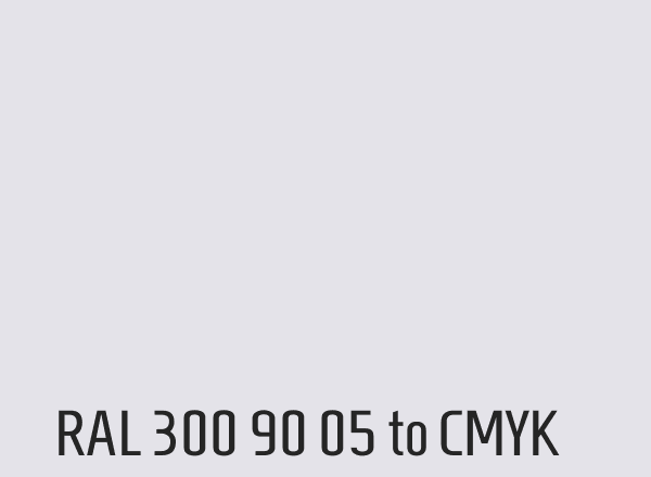 RAL 300 90 05 to CMYK