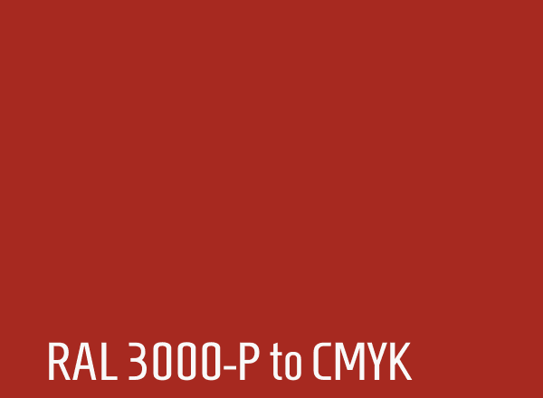 RAL 3000-P to CMYK