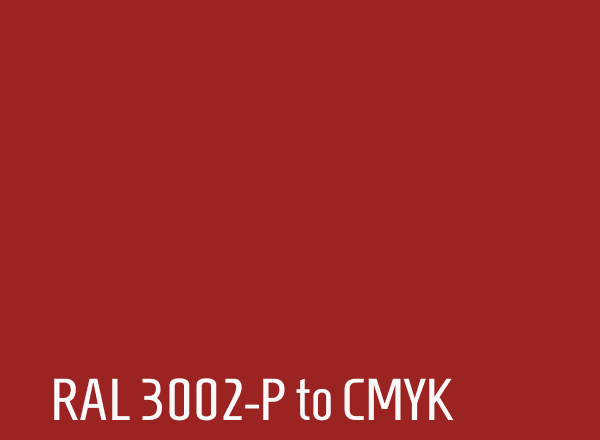 RAL 3002-P to CMYK