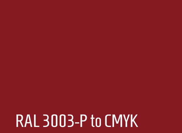 RAL 3003-P to CMYK