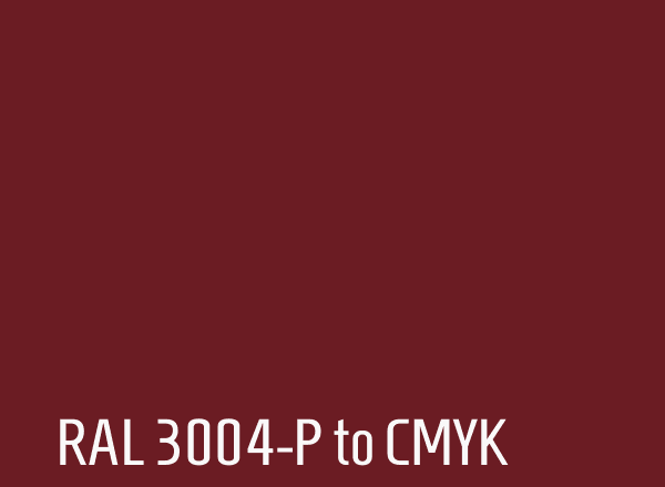 RAL 3004-P to CMYK