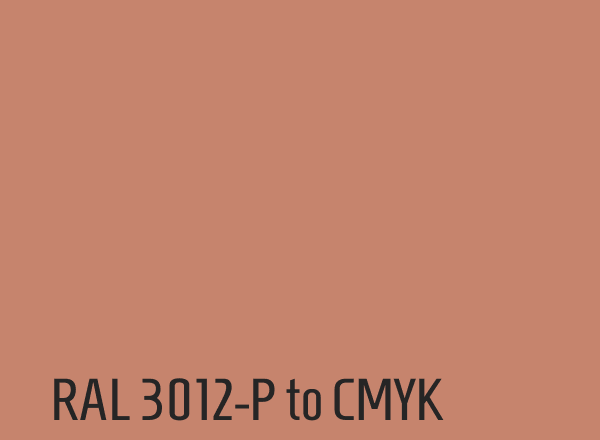 RAL 3012-P to CMYK