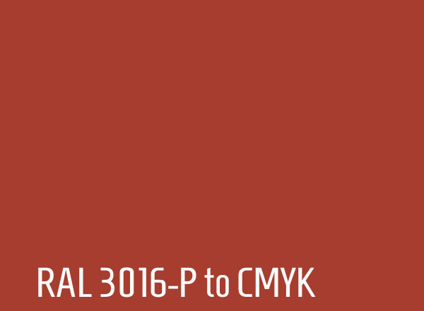 RAL 3016-P to CMYK
