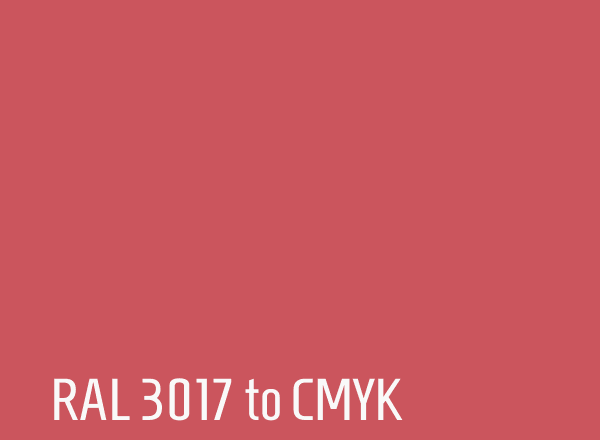 RAL 3017 to CMYK