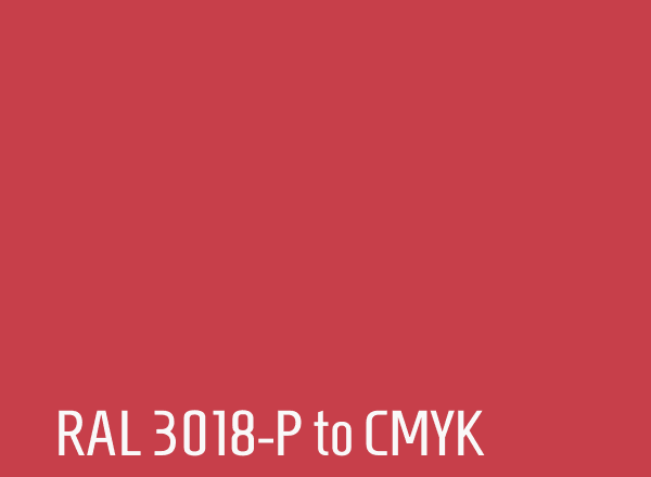 RAL 3018-P to CMYK