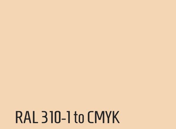 RAL 310-1 to CMYK