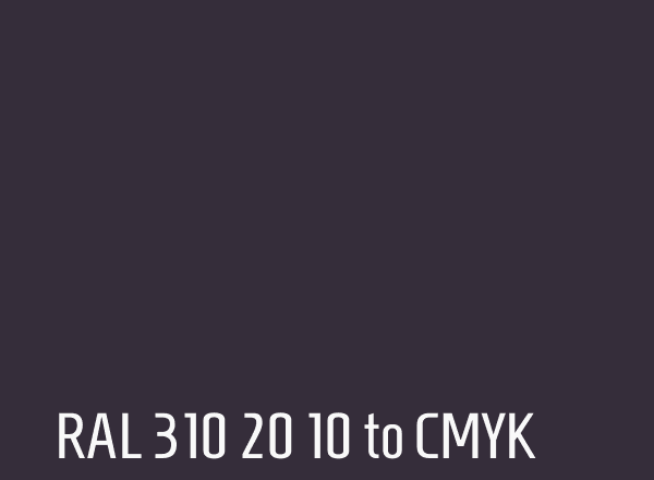 RAL 310 20 10 to CMYK