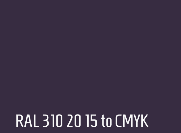 RAL 310 20 15 to CMYK