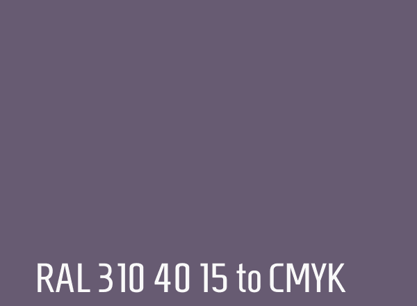 RAL 310 40 15 to CMYK