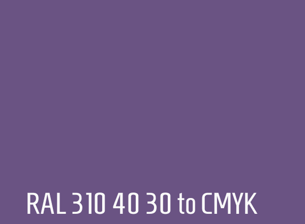 RAL 310 40 30 to CMYK