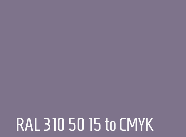 RAL 310 50 15 to CMYK