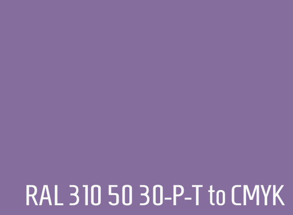 RAL 310 50 30-P-T to CMYK