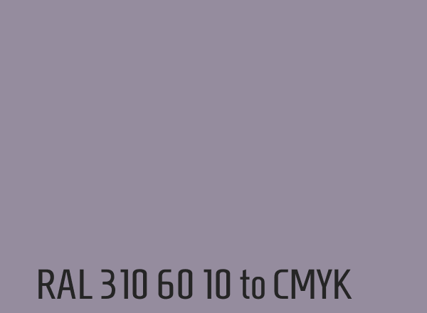 RAL 310 60 10 to CMYK