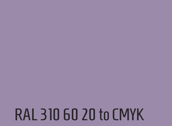 RAL 310 60 20 to CMYK