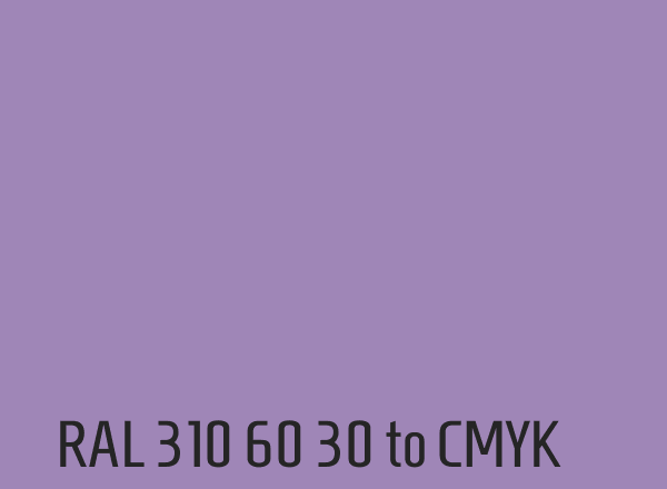RAL 310 60 30 to CMYK