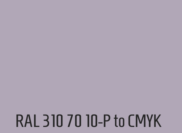 RAL 310 70 10-P to CMYK