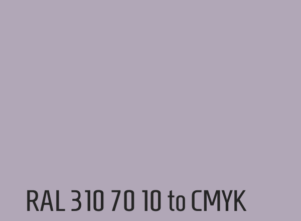 RAL 310 70 10 to CMYK