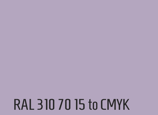 RAL 310 70 15 to CMYK
