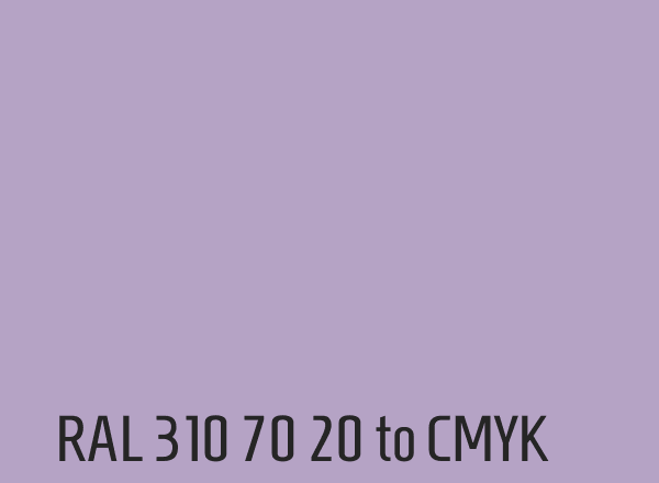 RAL 310 70 20 to CMYK