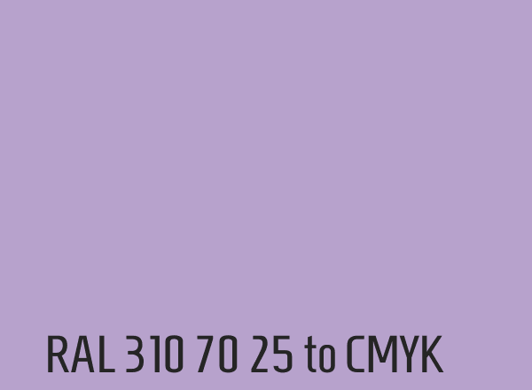 RAL 310 70 25 to CMYK