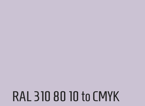 RAL 310 80 10 to CMYK
