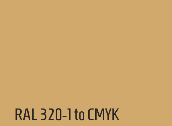 RAL 320-1 to CMYK