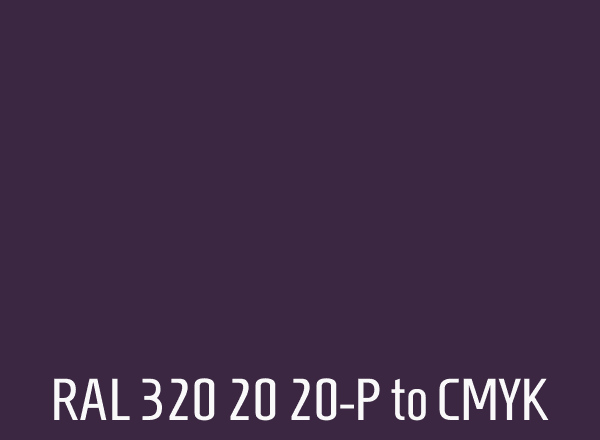 RAL 320 20 20-P to CMYK