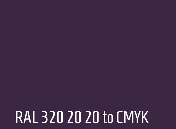 RAL 320 20 20 to CMYK