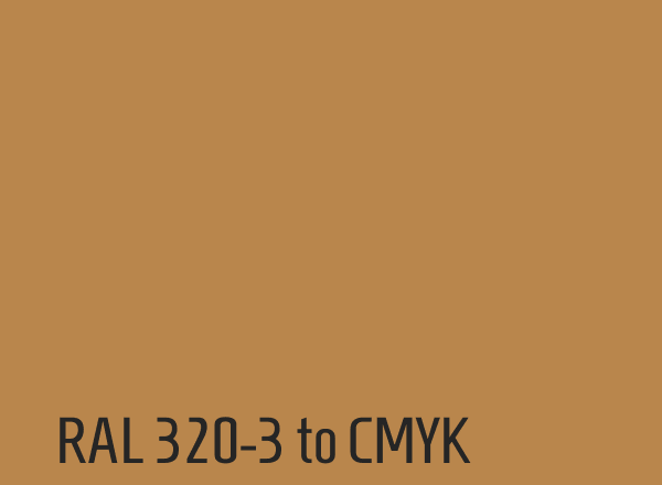 RAL 320-3 to CMYK