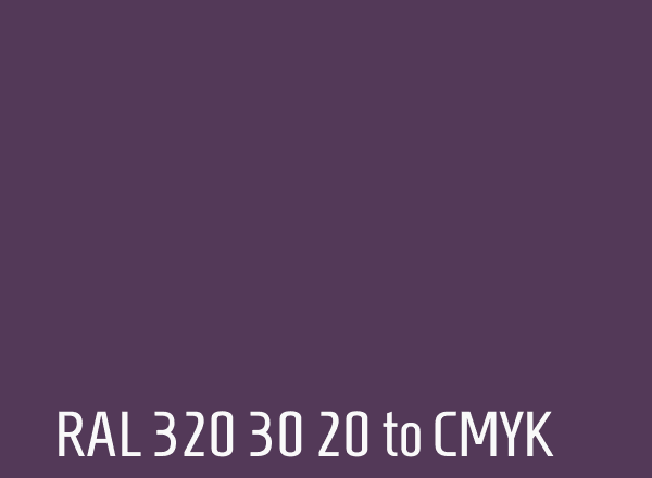 RAL 320 30 20 to CMYK