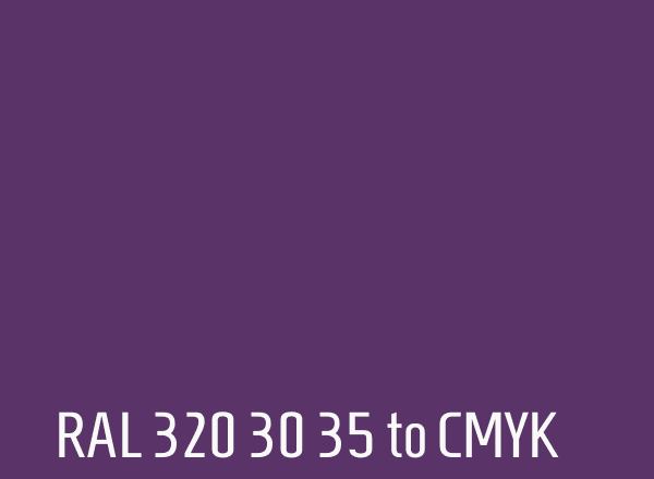RAL 320 30 35 to CMYK